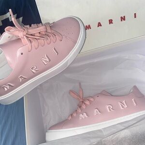 Marni Blush Pink Girls Sneakers